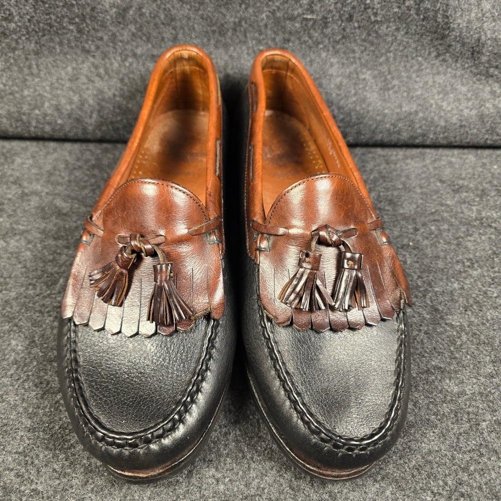 Allen Edmonds Nashua Tassel Loafers Wide Black Brown Leather Shoes Men's 10.5